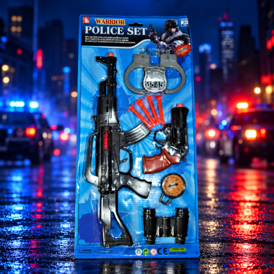 WARRIOR POLICE TOY GUN PLAY SET